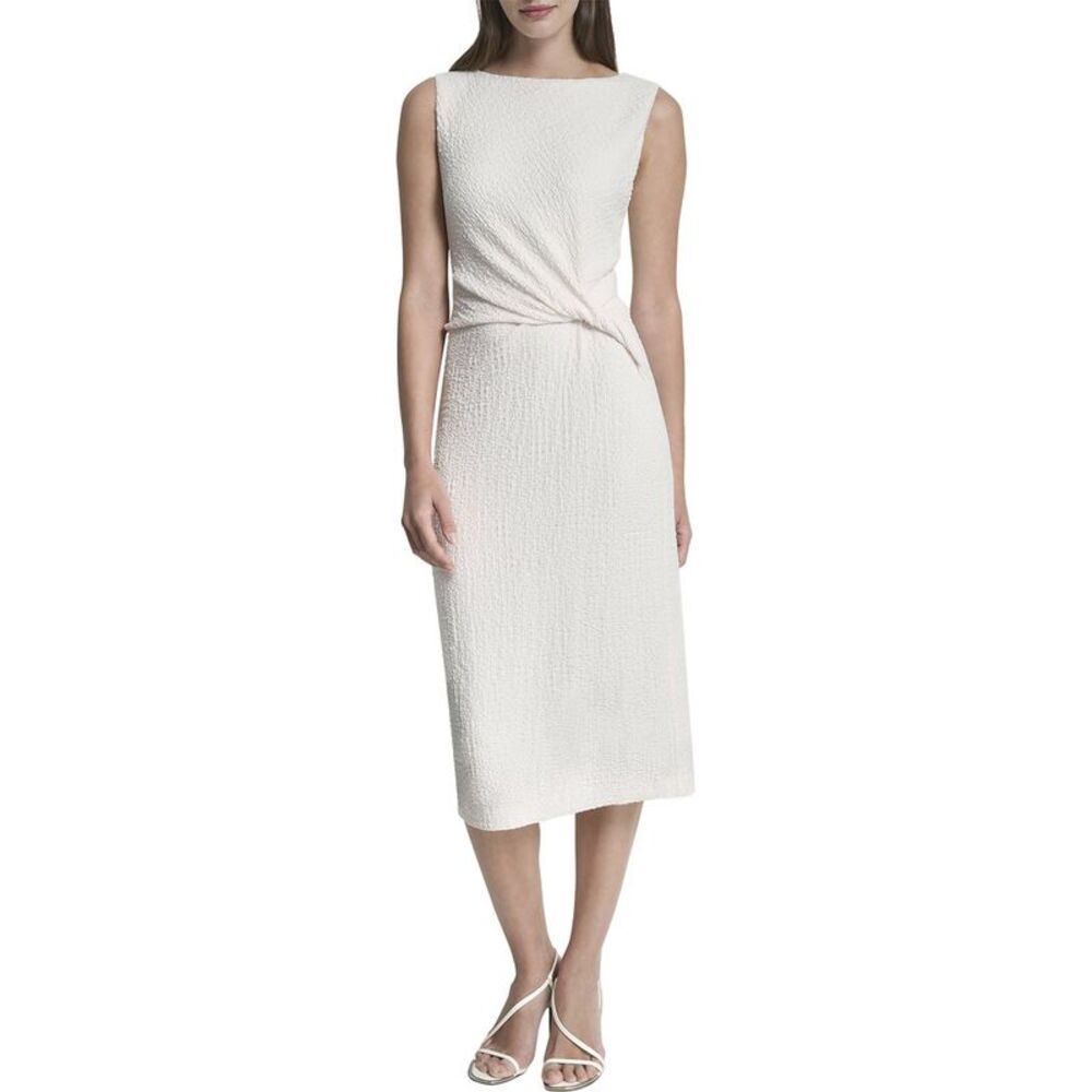 Dkny Womens Midi Dress, White